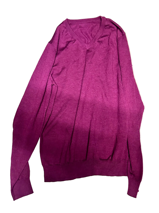 NEW GIRL: Schmidt's BONOBOS Purple Plum Fine Knit Long sleeve Shirt (M)