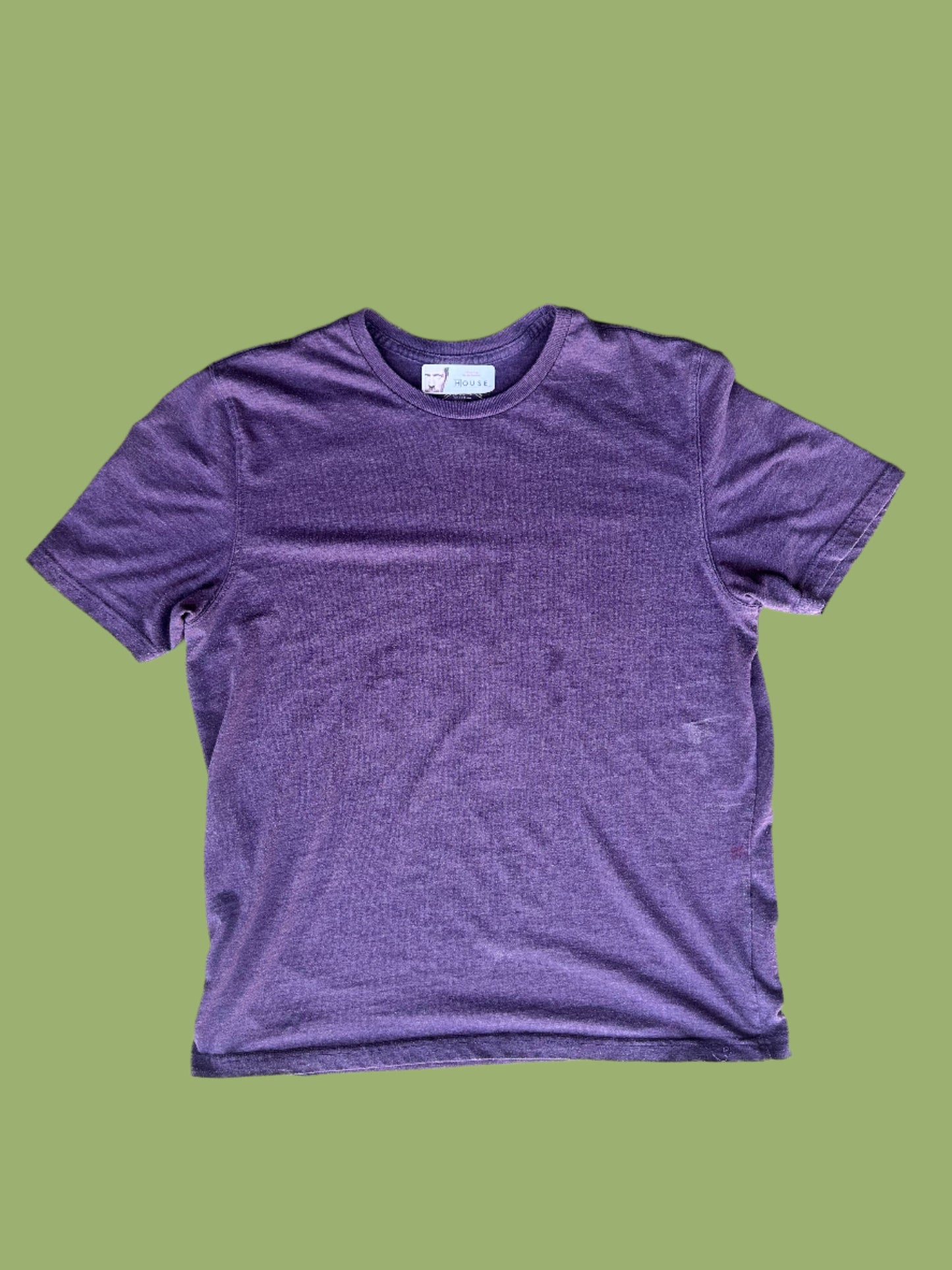 HOUSE: Dr James Wilson HERO Plum Cotton T-shirt (M/L)