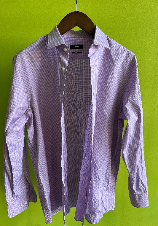 VEEP: Mike's Designer Purple Plaid Button Up Shirt (L)