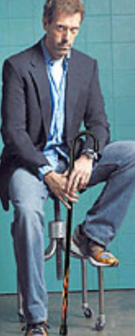 HOUSE: Dr. Gregory House's Dark Wood Flame Cane