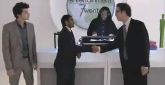 PARKS AND RECREATION: Tom Haverford HERO Necktie with his Entertainment 7wenty Business Card