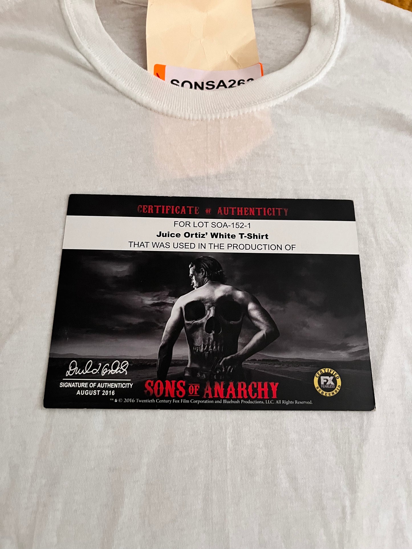 Sons Of Anarchy: Juice Ortiz' White T-Shirt