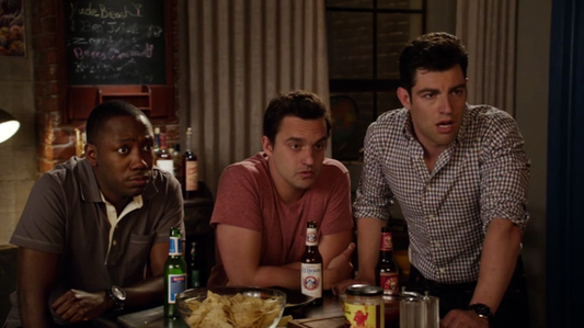 NEW GIRL: Nick Miller's GAP Pocket Maroon T-shirt (M)