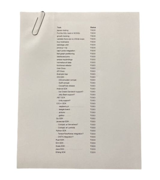 SILICON VALLEY: Richard's Task Printouts