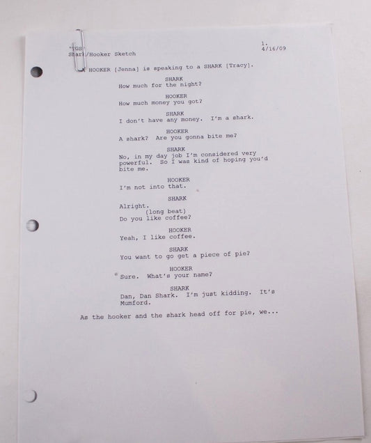 TGS Shark/Hooker Sketch (1pg)