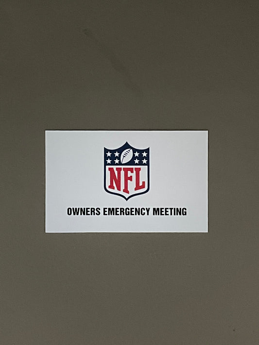 BALLERS: NFL OWNERS MEETING BUSINESS CARD