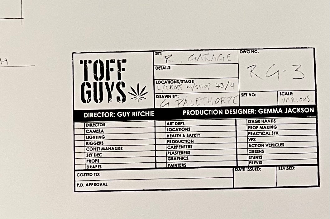 THE GENTLEMEN: Set Decoration HERO Location Blue Print