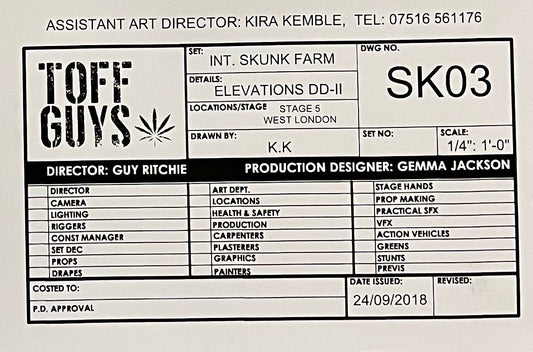 THE GENTLEMEN: Set Decoration HERO Location Blue Print