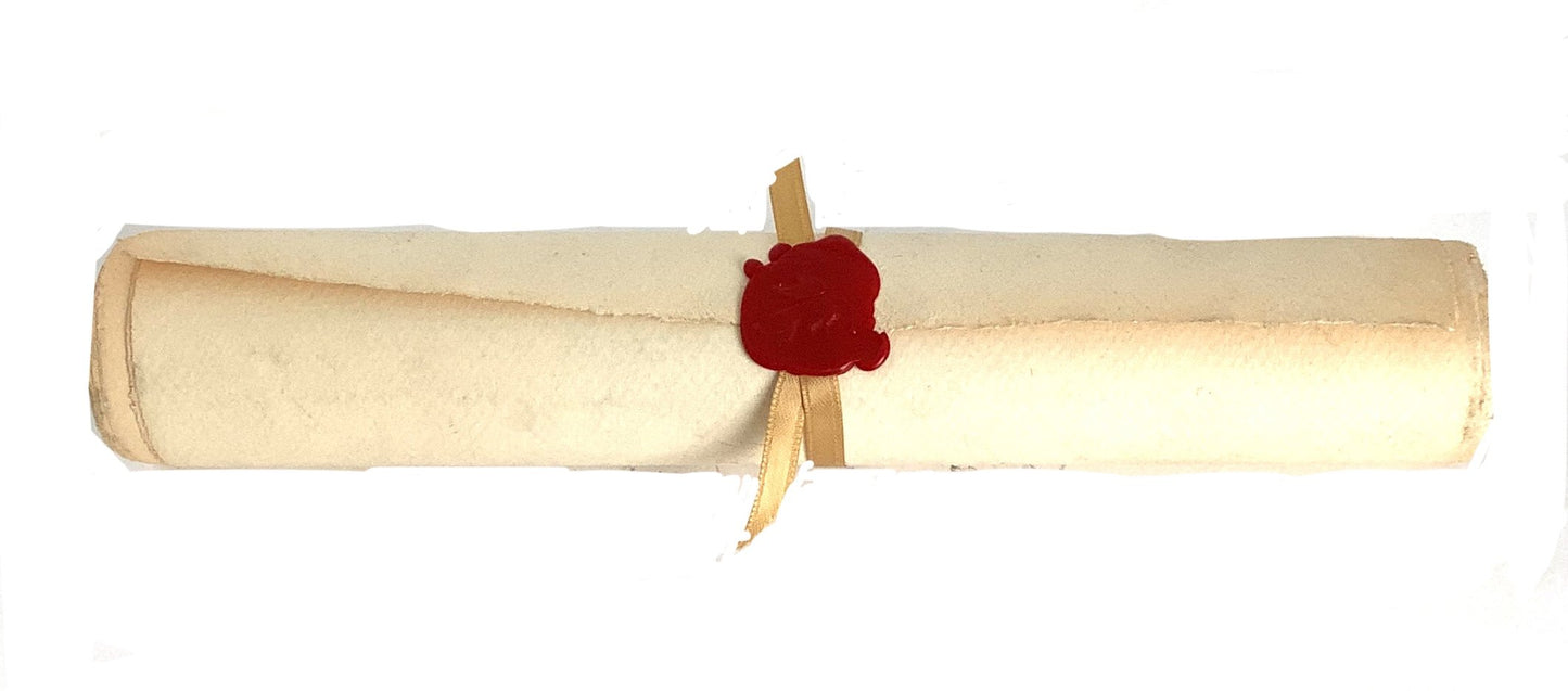 Salem: Cotton's Rolled Up Letter with Wax Stamp