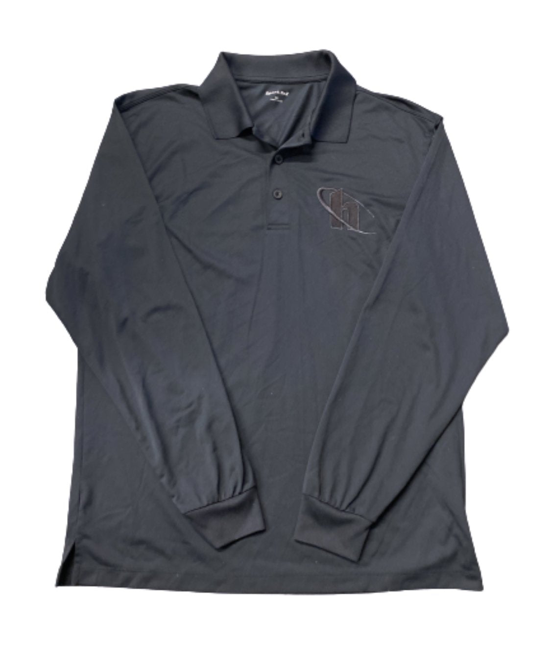 SILICON VALLEY: Hooli "h" Long Sleeve Three Button Polo Shirt