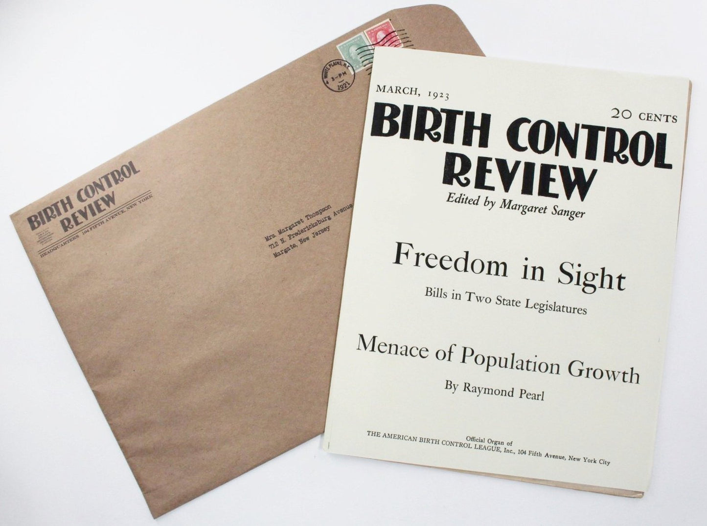 Boardwalk Empire's Birth Control Review In Envelope Addressed To Margaret Thompson (2)