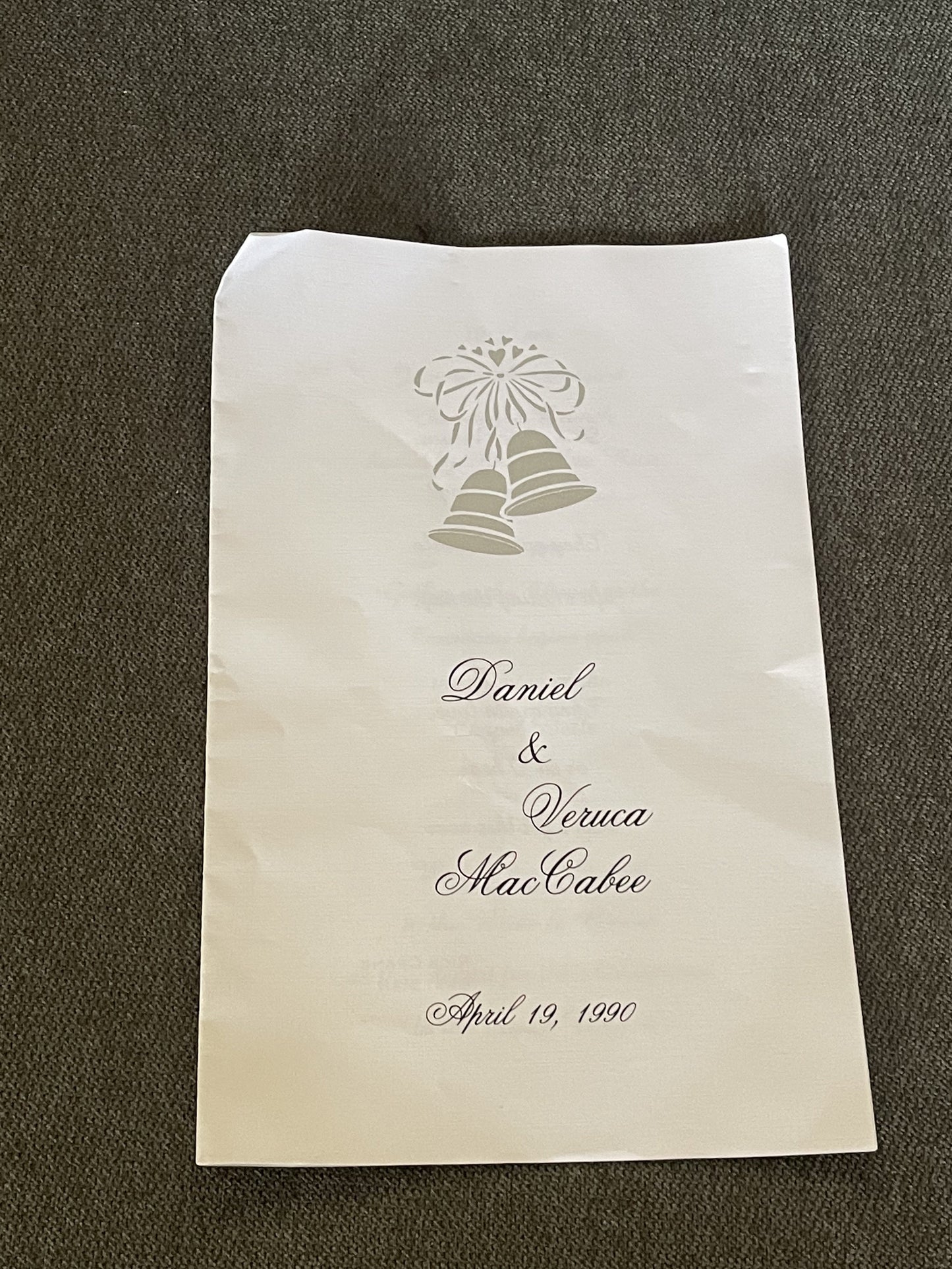 Just Go With It: Daniel and Veruca Wedding Invitation