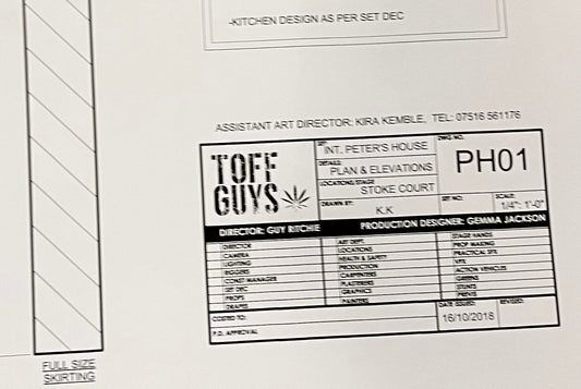 THE GENTLEMEN: Set Decoration HERO Location Blue Print