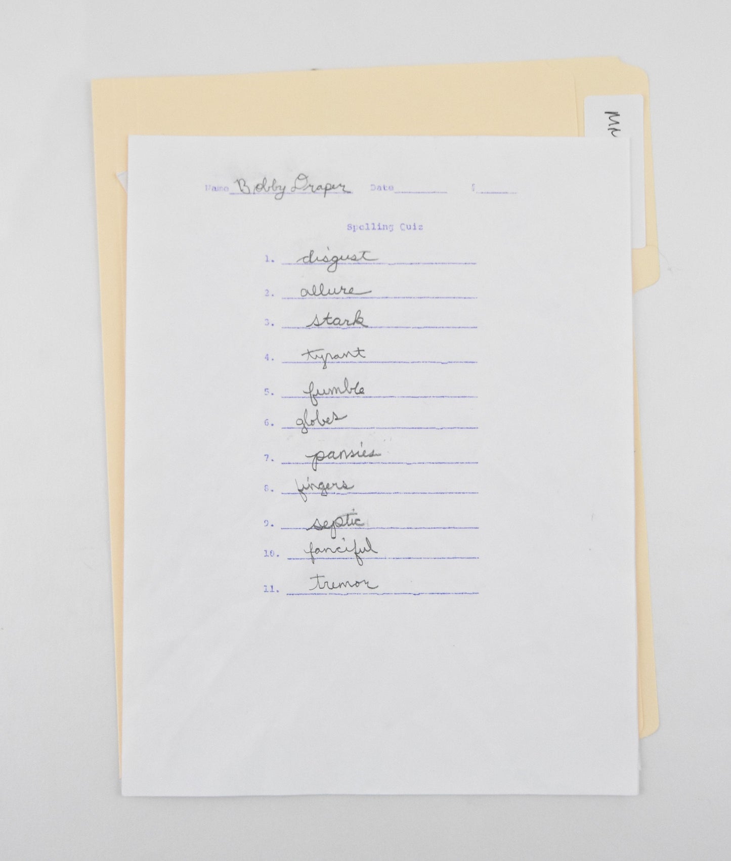 Mad Men: Bobby English Draper's Homework