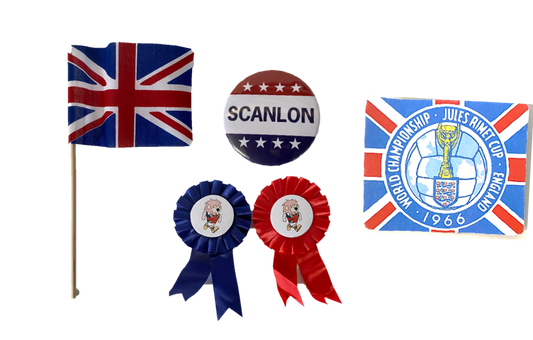 The Green Hornet: British Pub Flag & Prop Buttons