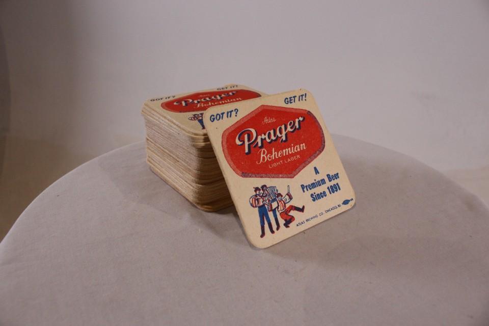 Mad Men: Roger's Vintage Prager Lager Beer Coasters - 3 of 6