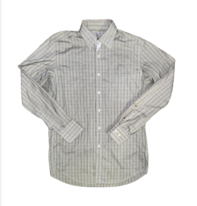 THE TICK: Arthur's Stunt Grey & Black Uniqlo Button Down Shirt