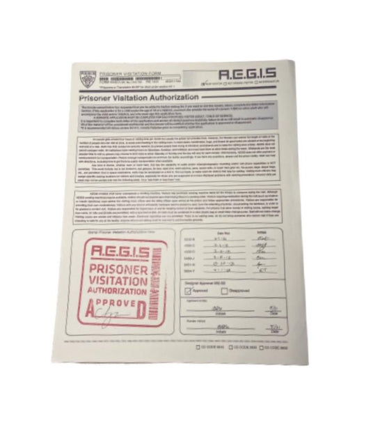 THE TICK: A.E.G.I.S Prisoner Visitation Authorization