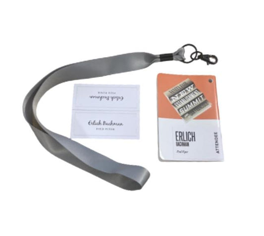 SILICON VALLEY: Erlich's Vanity Fair New Establishment Summit Attendee Badge & Place Card
