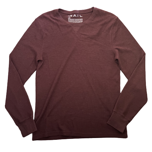 Maroon sales thermal shirt