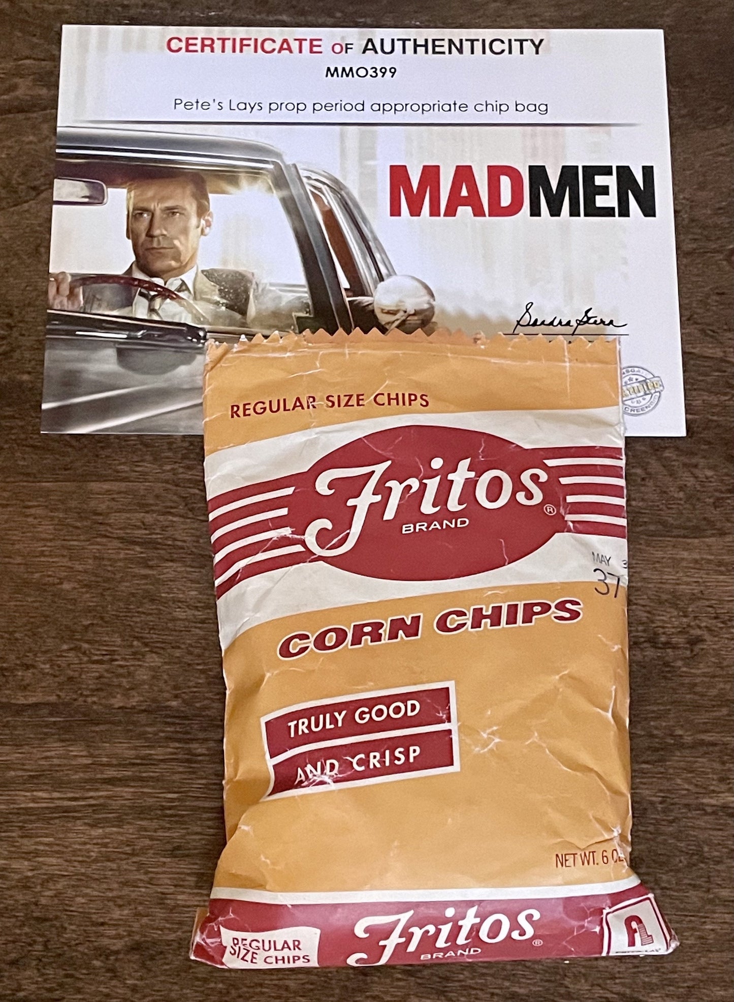 Mad Men: Pete's Large Frito’s Corn Chip Bag