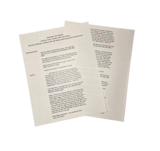 THE TICK: Terror's World Domination Speech