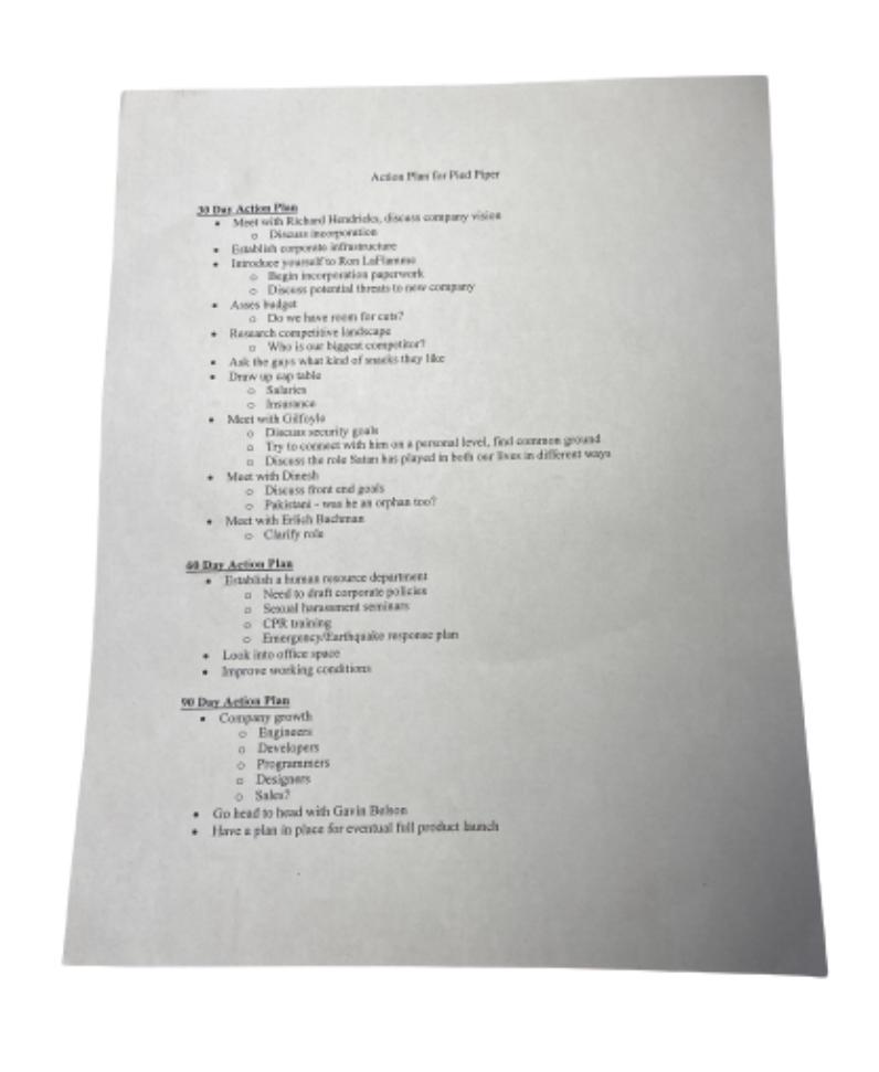 SILICON VALLEY: Jared's Action Plan for Pied Piper