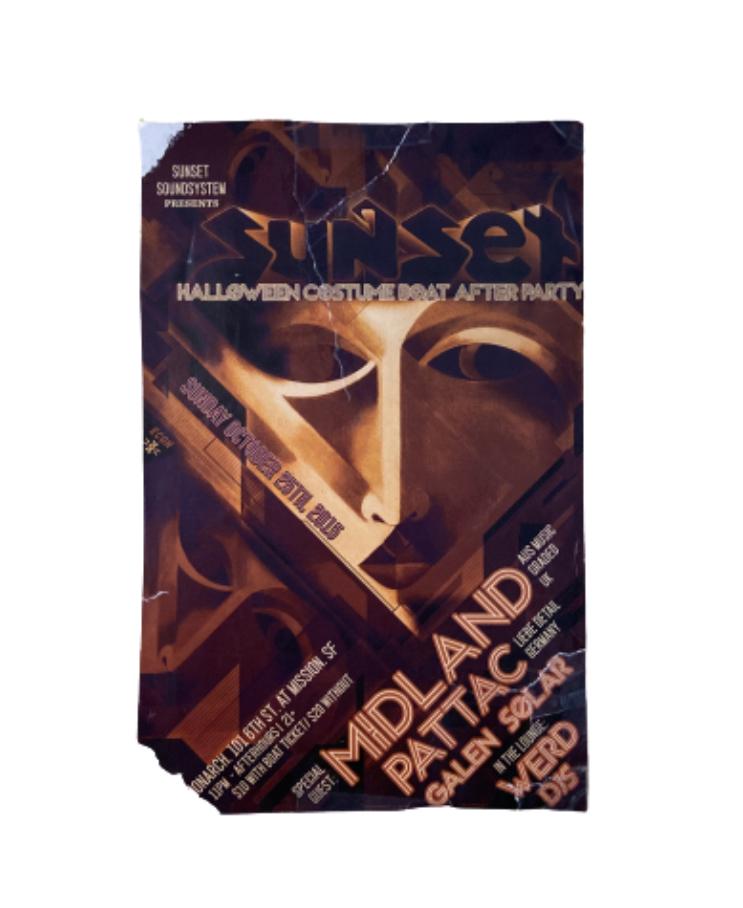 SILICON VALLEY: Hacker Hostel Sunset Halloween Costume Boat After Party Flyer (1-1)