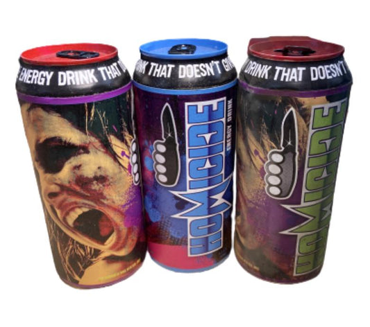 SILICON VALLEY: Gilfoyle Homicide Energy Drink Prop Can -Set of 3