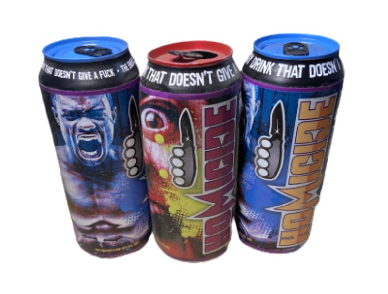 SILICON VALLEY: Gilfoyle Homicide Energy Drink Prop Can -Set of 3