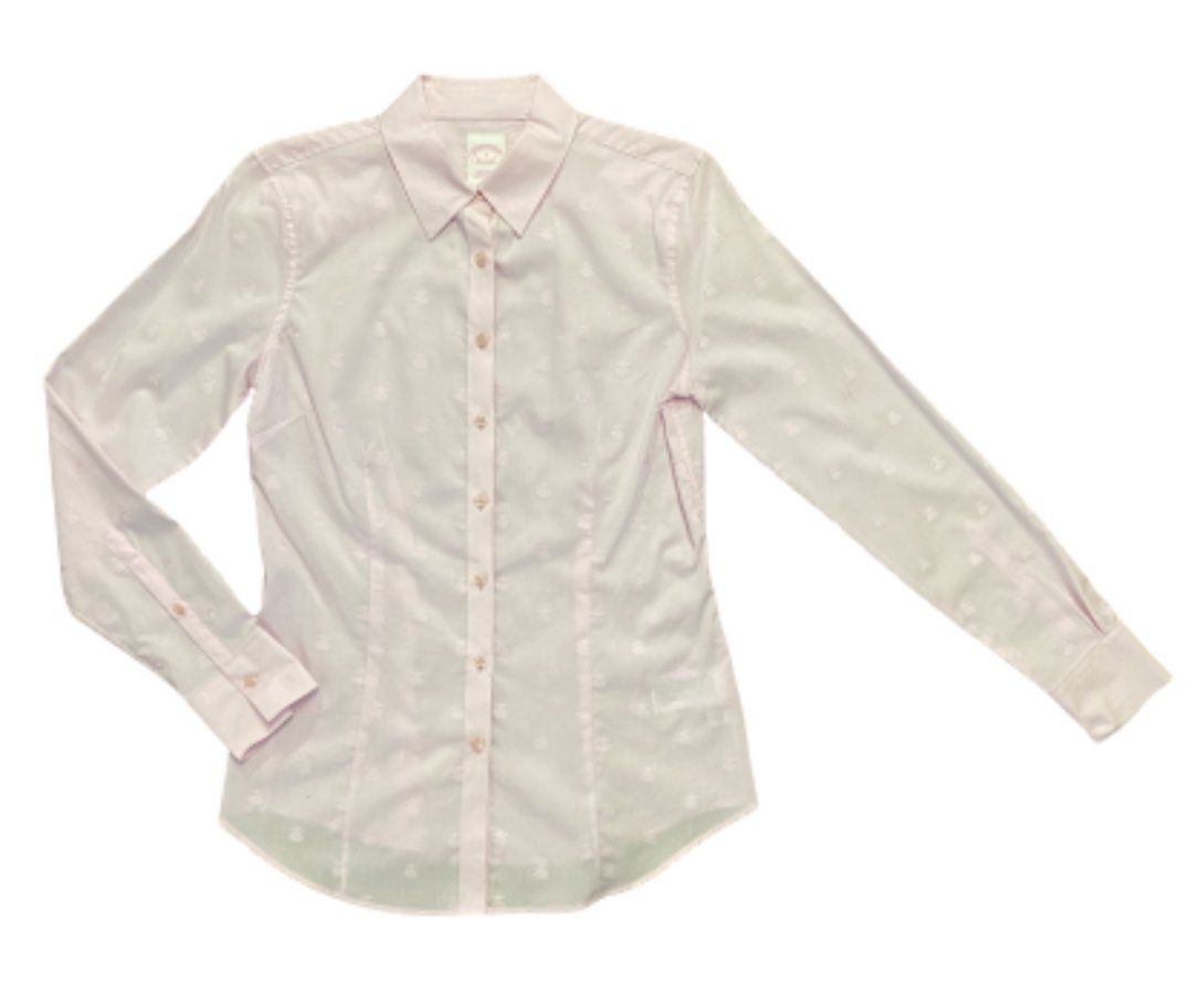SILICON VALLEY: Monica's Pink Brooks Brothers Button Down Shirt