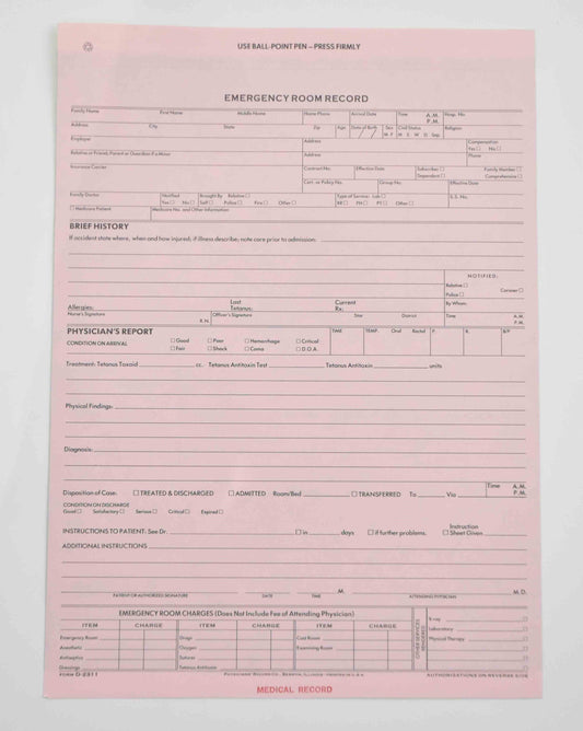 Mad Men: Don's Blank Emergency Room Record
