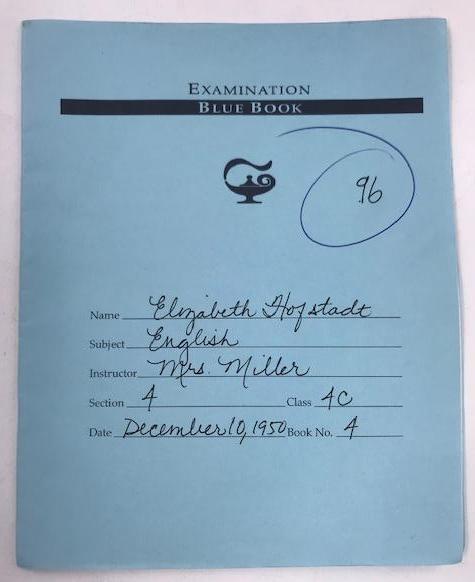 Mad Men: Betty Draper's English Examination Book