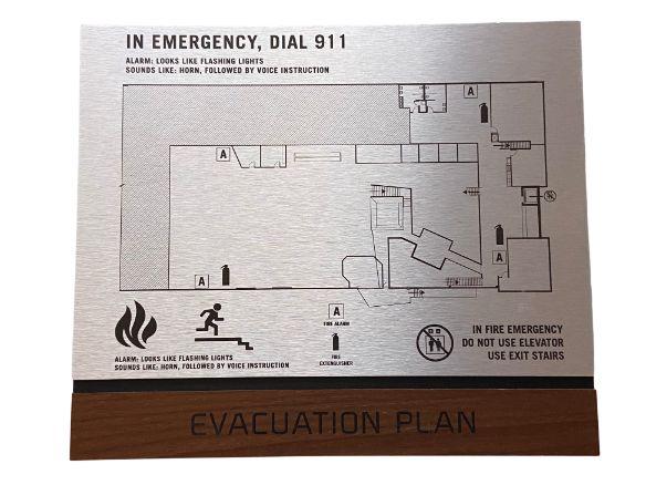 SILICON VALLEY: Pied Piper Evacuation Plan Sign