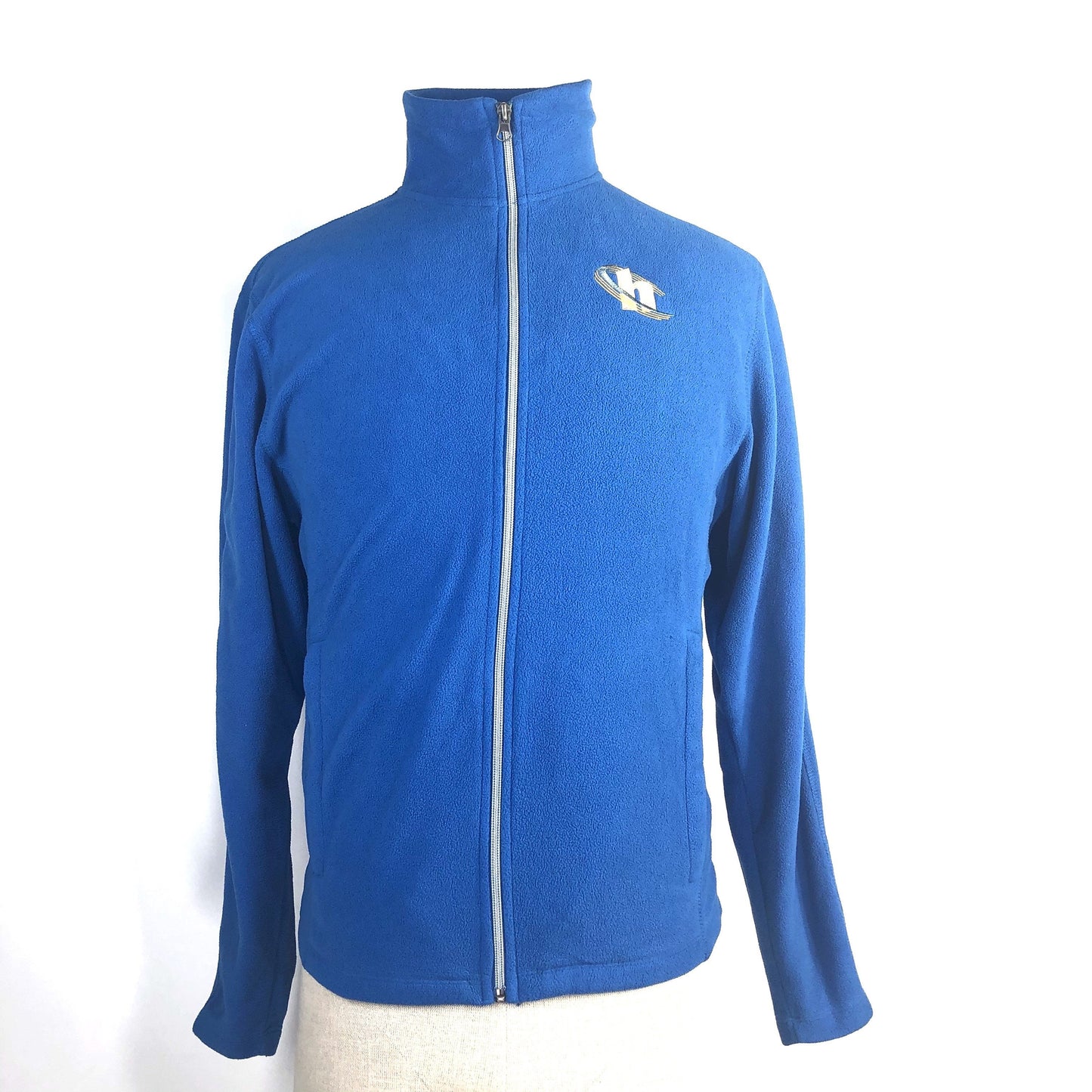 SILICON VALLEY: Big Head Blue Hooli Fleece Zip Up Jacket
