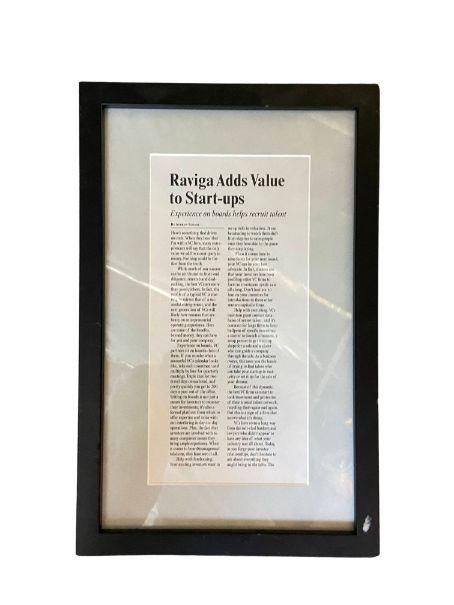 SILICON VALLEY: Raviga Adds Value to Start-ups Article