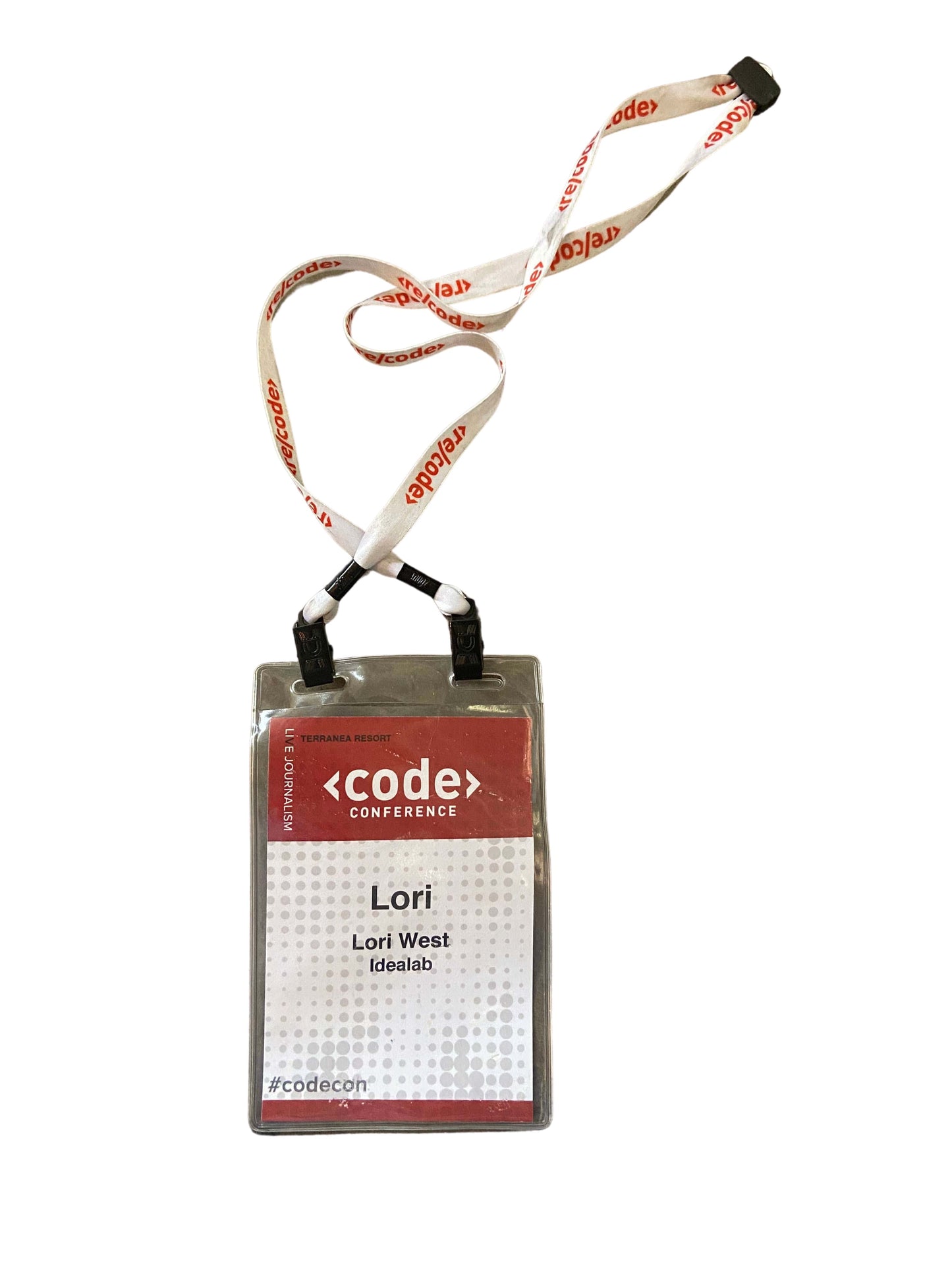 SILICON VALLEY: Lori West's Code Conference Lanyard