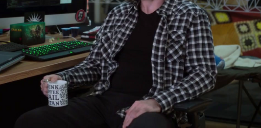 SILICON VALLEY: Gilfoyle's Black H&M Long Sleeve Shirt