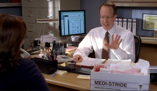 Medi-Stride shoe box sticker (14x5)