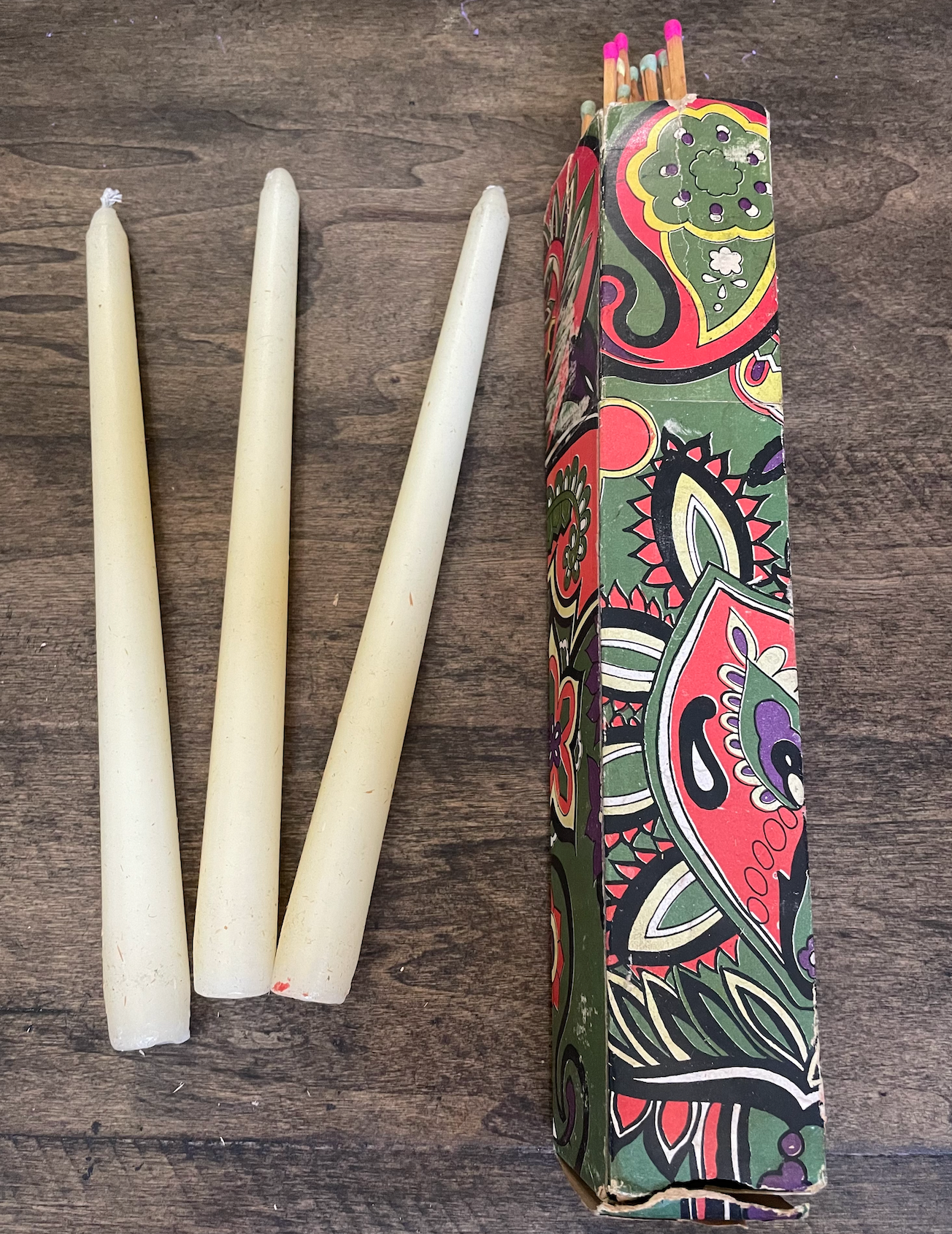 Mad Men: Don & Megan's Vintage Dinner Party Matches and Candles