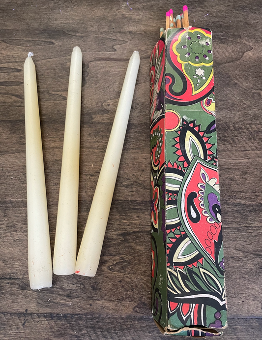 Mad Men: Don & Megan's Vintage Dinner Party Matches and Candles