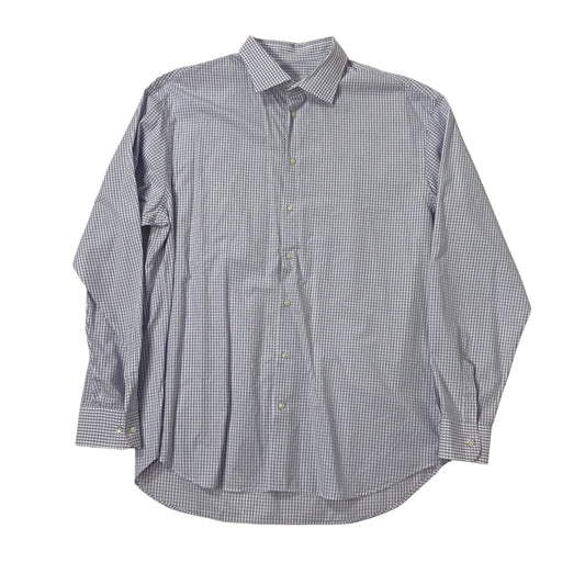 VEEP: Richard's ARMANI Grey and White Plaid Button Down (17.5)