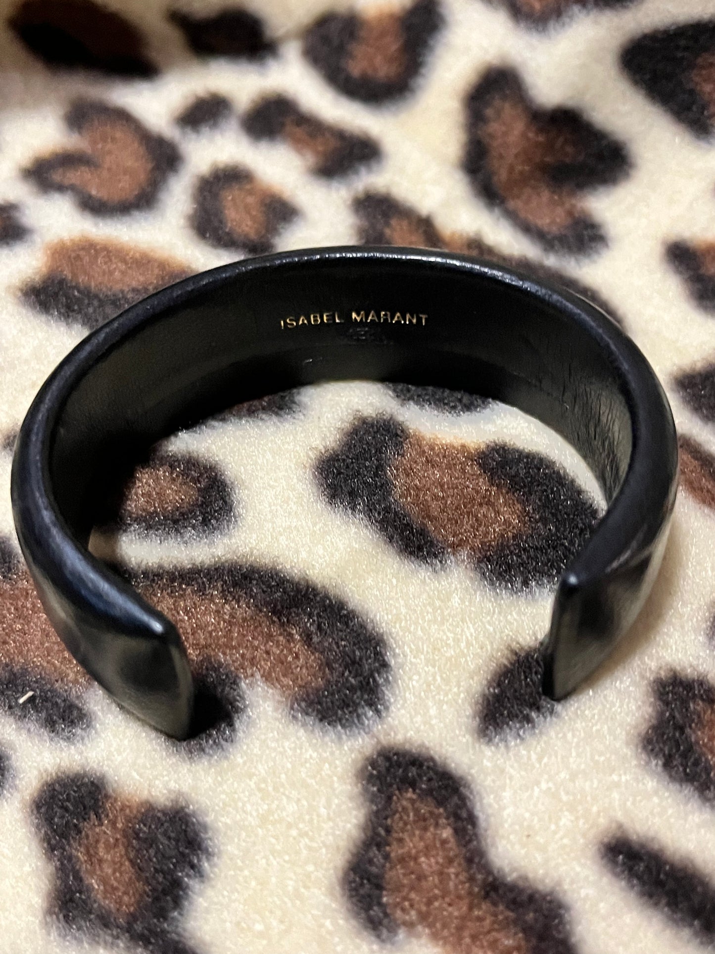 EMPIRE: Cookie ISABEL MARANT Aya Cuff Brown Leather Bracelete