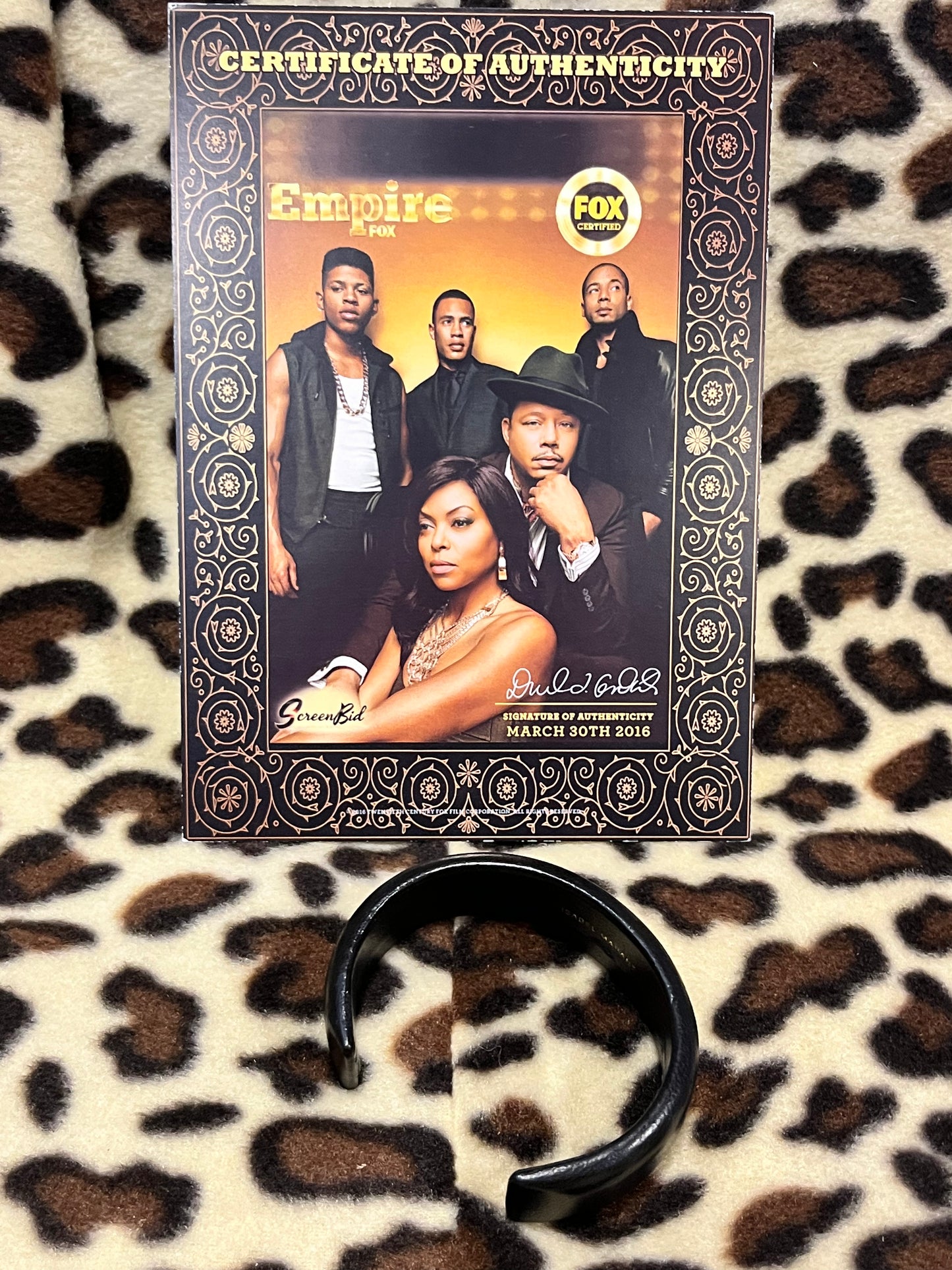 EMPIRE: Cookie ISABEL MARANT Aya Cuff Brown Leather Bracelete