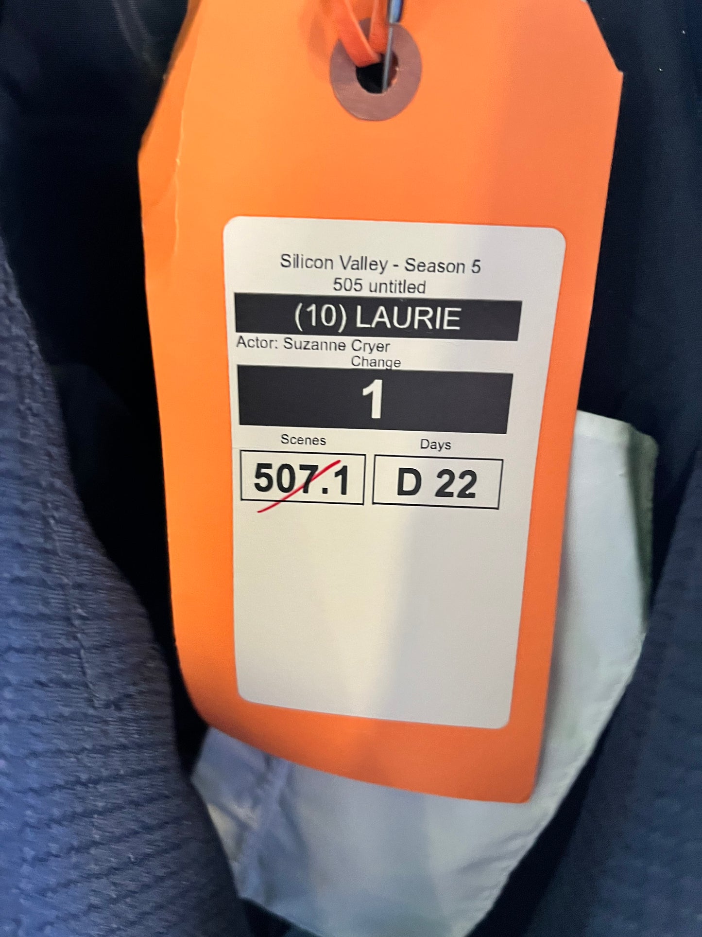 SILICON VALLEY: Laurie's Le Suit Blue Sport Coat and Show Tag from Episode 505
