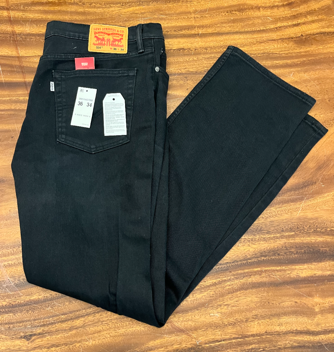 HOUSE Dr Gregory House LEVI S 514 Black Denim Jeans 36 34