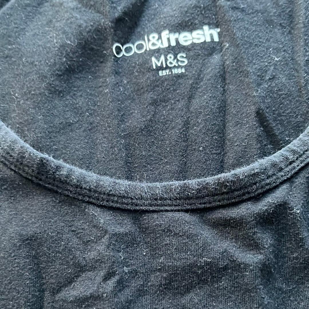 Wrath of Man Movie: "H" M&S Black Tank Top