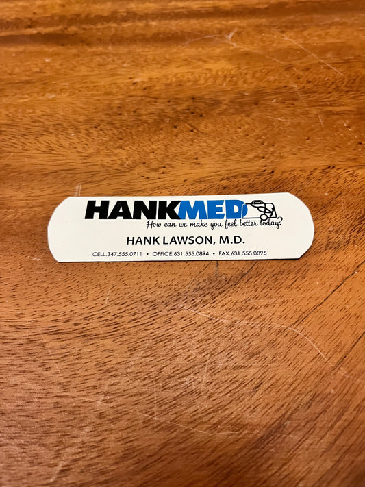Royal Pains: Hank Lawson’s HANKMED / HANKLAB Business Cards (2)