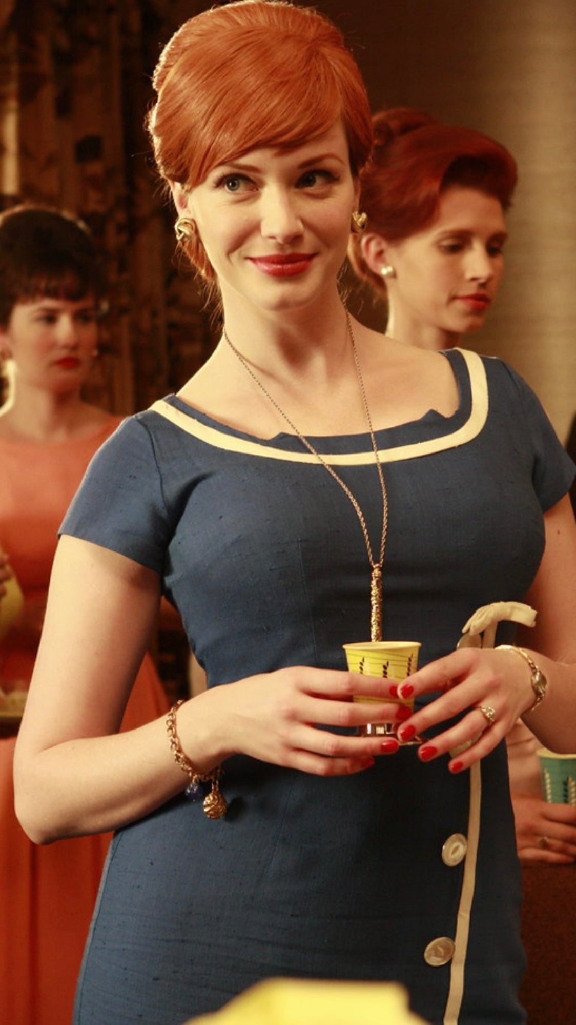 joan harris red dress Christina Hendricks signed autographed mad men joan harris 8x10 photo