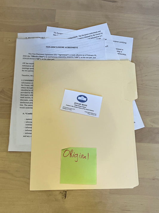 VEEP: Jonah’s Business Card & NDA with Wendy